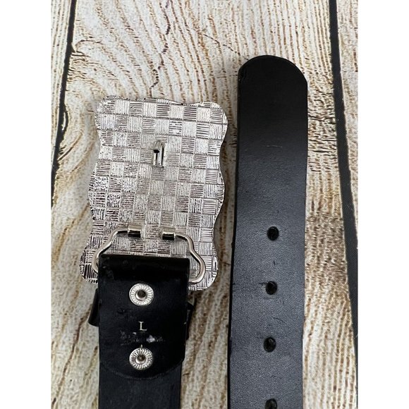 Aurora Borealis Clear‎ Rhinestone Belt Buckle Rectangle 2.5 x 3.5 Heavy Western - Picture 5 of 8